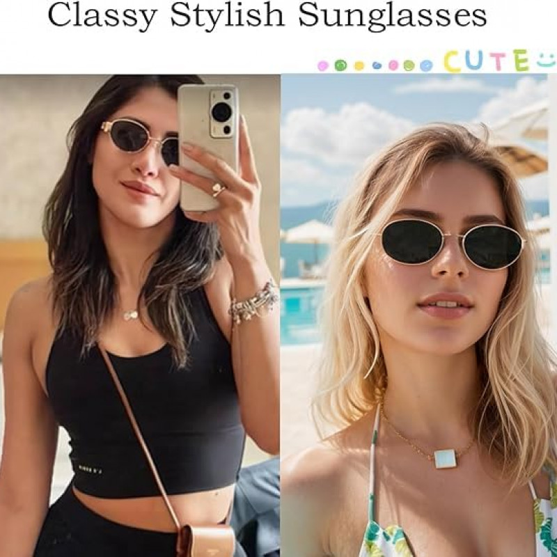 Fashionable Retro Oval shades for Women & Men