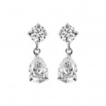 Silver Classic Shiny Drop Earrings