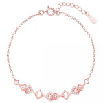 Silver Heart Lock Bracelet Anklet Pendant with Link Chain