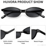 Retro Cat Eye Oval UV Protection Chic Sunglasses for Women Stylish