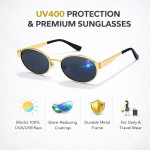 Retro Oval Sunglasses for Women & Men