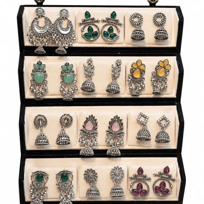 Earrings for women Combo chandbali pear
