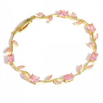 Jewellery Bracelets for Women Stylish Rose Gold Plated Crystal Bracelet Bangle Jewellery for Girls and Women