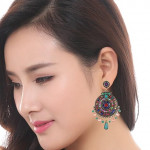 Silver Rose Gold 18k gold Plated Zircon Hoop Earrings Semi Hoops