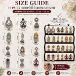 Earrings for women Combo chandbali pear