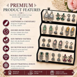 Earrings for women Combo chandbali pear
