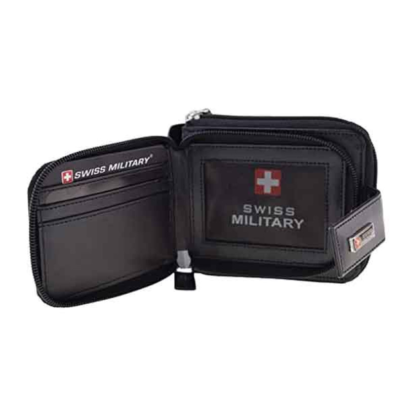 Swiss Military Black Synthetic Men's Wallet