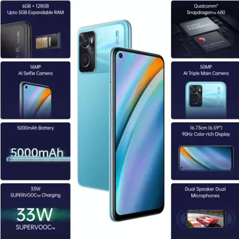OPPO K10 (Blue Flame, 128 GB) (6 GB RAM)